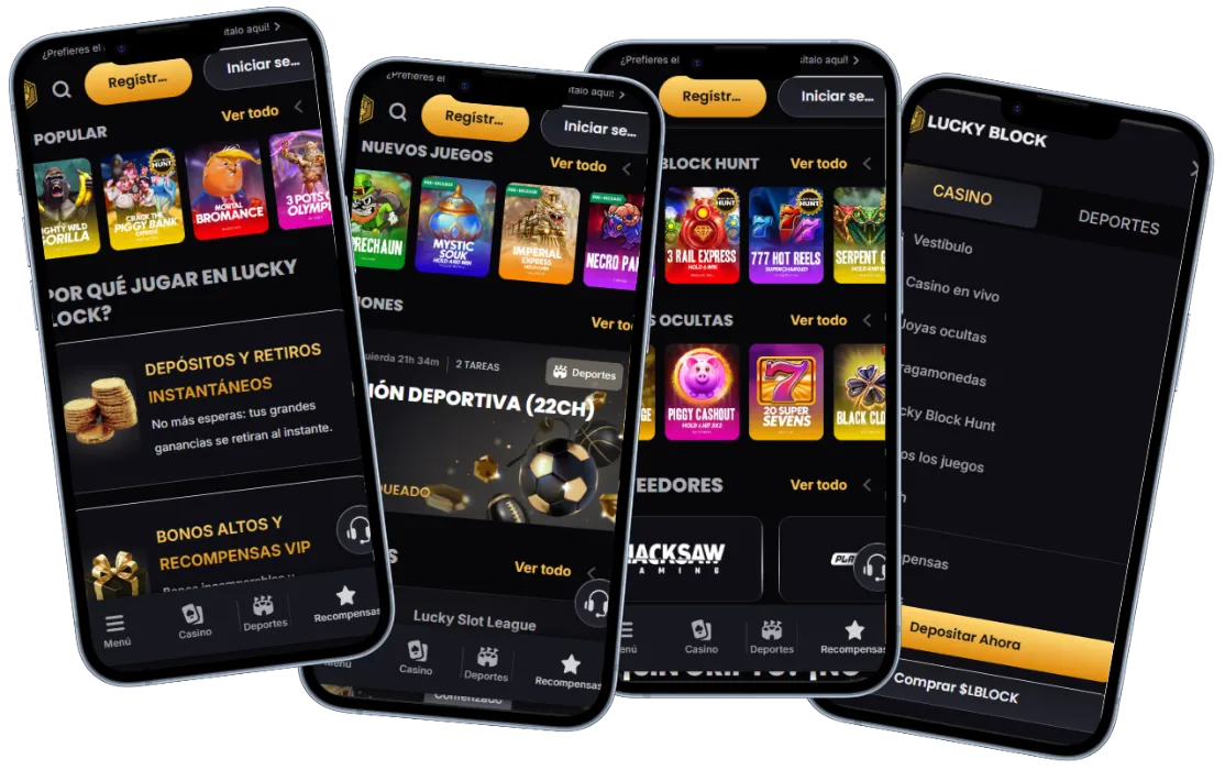 Lucky Block Casino aplicación móvil para casino y apuestas deportivas