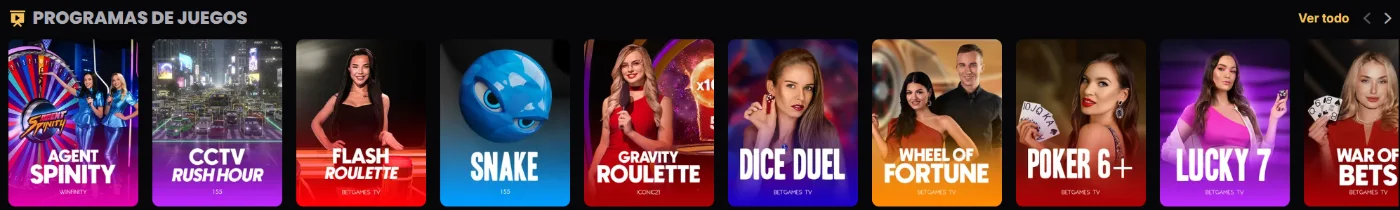 Lucky Block Casino proveedores de juegos con catálogo de casino en vivo y arcade